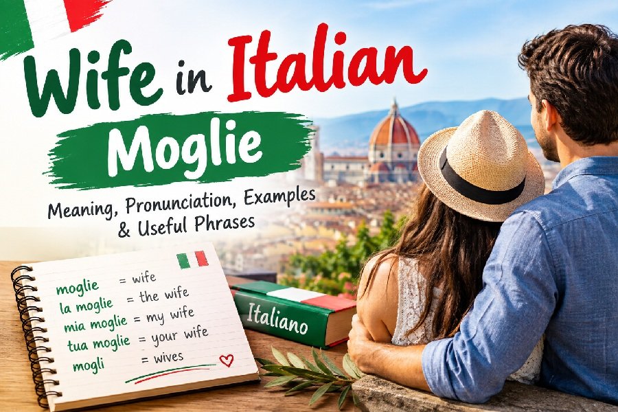 Wife in Italian meaning, pronunciation and the Italian word moglie