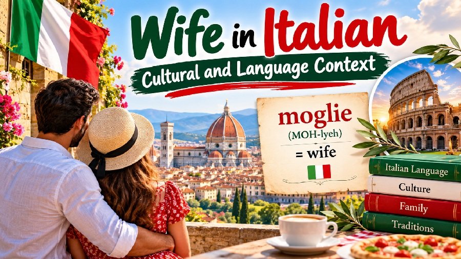 Wife in Italian meaning, pronunciation and the Italian word moglie