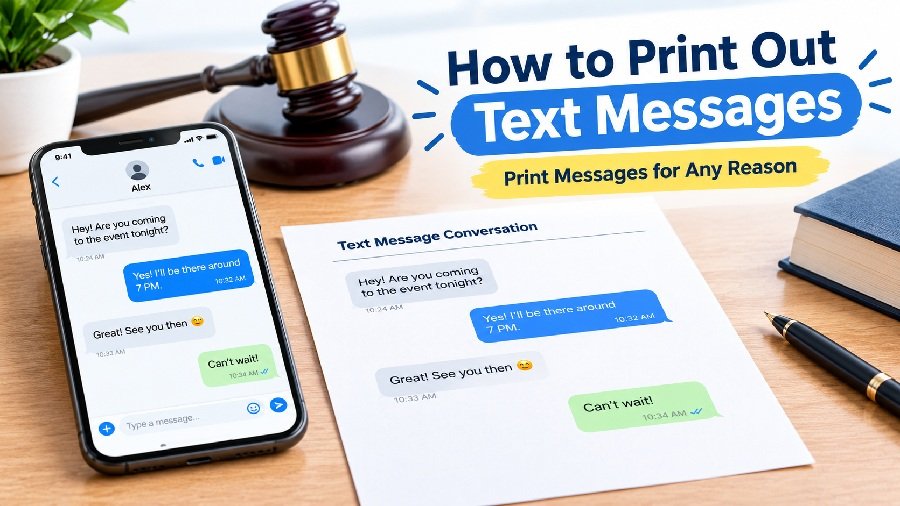 How to Print Out Text Messages