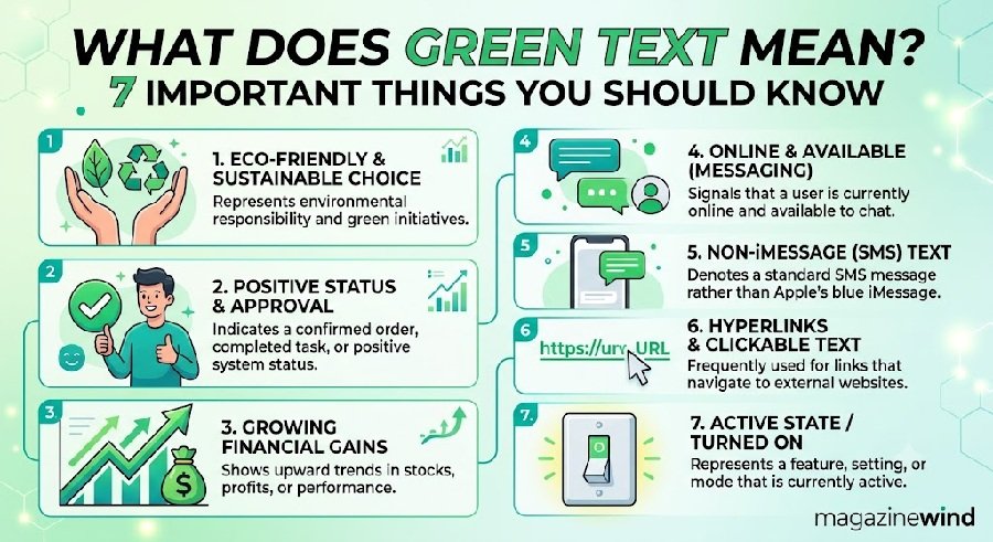 What Does Green Text Mean?